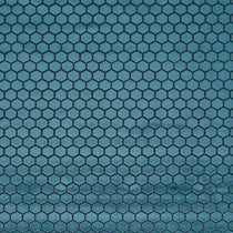Hexa Teal Fabric by the Metre